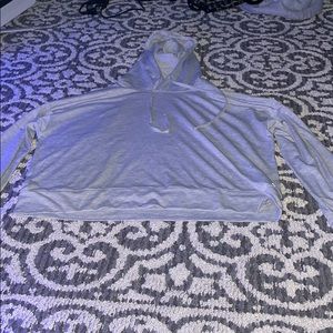 Cropped workout hoodie